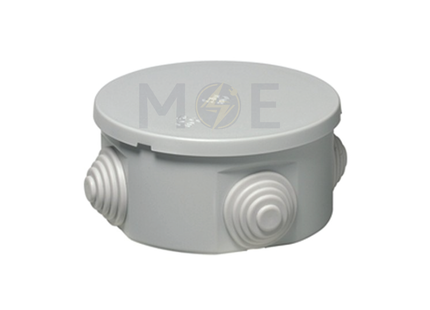 Courbi IP55 Surface Distribution Mounting Box Round With Cable Gland 65x35mm | 32-21001-653 | علبة مدورة ظاهرة مع جوان