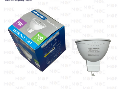 Megaman LED COB Spot Lamp Daylight GU5.3 MR16 6500K 7W | YTMR16Z1 | لمبة سبوت ليد دايلايت