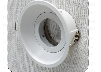 Cuperlight downlight / Spotlight Frame MR16 White Recessed Fix Circular Trimless 7.5cm | AK-219B | سبوت فارغ ترملس مدور مخفي ابيض ثابت