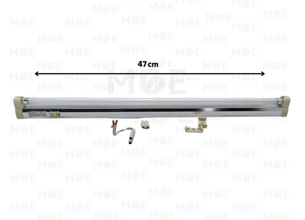 Economy Fluorescent Tube Light Fixture Daylight With Power Switch T4 47cm 16W | T4-16W | شاسي فلورسنت مع مفتاح دايلايت