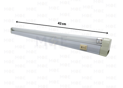 Greenlite Fluorescent Tube Light Fixture With Power Switch Warmwhite T4 42cm 12W | T4-12W | شاسي فلورسنت مع مفتاح ورم وايت