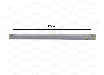 Greenlite Fluorescent Tube Light Fixture With Power Switch Warmwhite T4 42cm 12W | T4-12W | شاسي فلورسنت مع مفتاح ورم وايت
