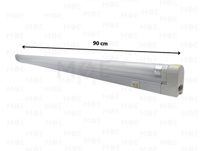 Goldenlight Fluorescent Tube Light Fixture With Power Switch and Cover Warmwhite T5 21W 90cm | T5-21W | شاسي فلورسنت مع غطا و مفتاح ورم وايت