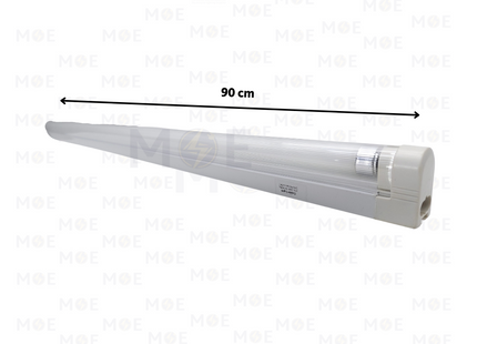 Goldenlight Fluorescent Tube Light Fixture With Power Switch and Cover Warmwhite T5 21W 90cm | T5-21W | شاسي فلورسنت مع غطا و مفتاح ورم وايت