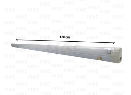 SEC Fluorescent Tube Light Fixture With Power Switch and Cover Warmwhite T5 28W 120cm | T5-28W | شاسي فلورسنت مع غطا و مفتاح ورم وايت