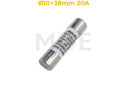 Aelifv Ceramic Tube Fuse Ø10×38mm 20A 500V AC 100kA gL | RT18-32 فيوز بورسلين