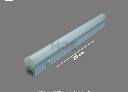 AEG LED Tube Light Fixture With Power Switch Warmwhite T5 4W 30cm | T15032 | شاسي ليد مع مفتاح ورم وايت