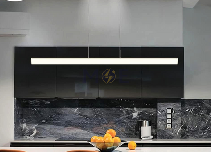 Goldenlight Pendant LED Light Fixture With Suspension Kit White Daylight 6500K 18W 120cm | OM0804 | شاسي عريضة ليد مع حبل بولاد ابيض دايلايت