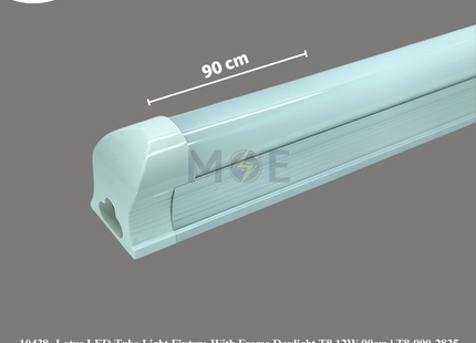 Lotus LED Tube Light Fixture With Frame Daylight T8 12W 90cm | T8-900-2835 | شاسي ليد رفيعة المنيوم دايلايت