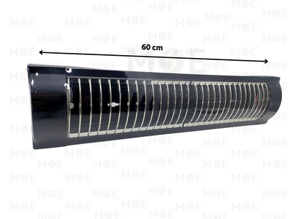 Excel Fluorescent Grid Tube Light Fixture With Electronic Ballast Black 2xT8 2x18W 60cm | 802BK B | شاسي شفر فلورسنت مجوزة ترانس الكترون اسود