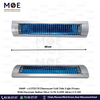 e-LITECH Fluorescent Grid Tube Light Fixture With Electronic Ballast Silver 2xT8 2x18W 60cm | LT-102