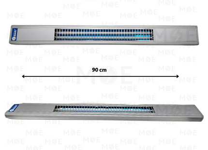 Orient Fluorescent Grid Tube Light Fixture Silver 2xT5 2x14W 90cm | 2x14W | شاسي فلورسنت شفر مجوزة فضي