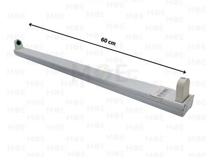 Fluorescent Tube Light Fixture White 1xT8 18W 60cm | شاسي فلورسنت حديد مفردة ابيض