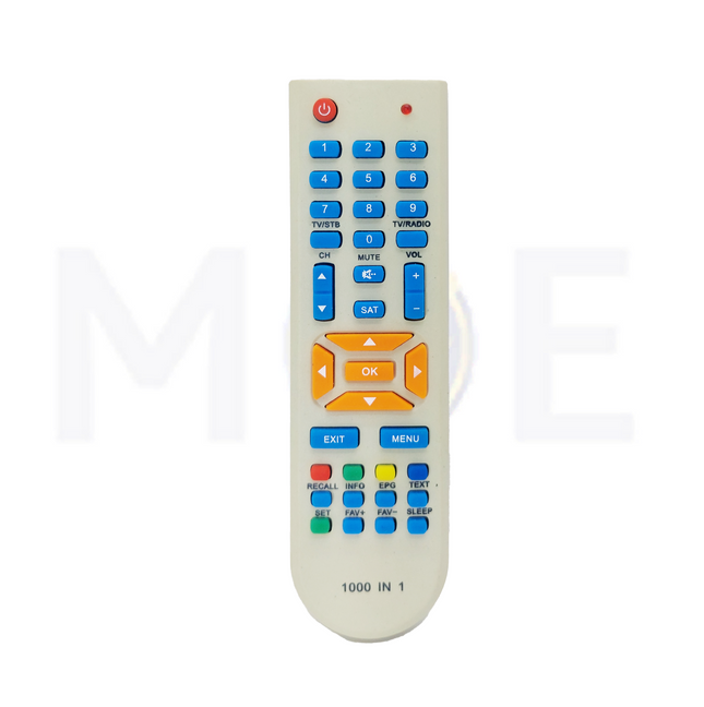 Universal SAT Remote Control Compatible with all Satellite Receiver brands models 2000 IN 1 / 1000IN1