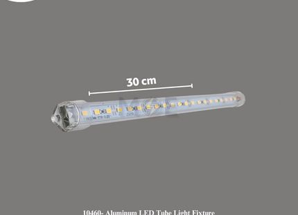 Aluminum LED Tube Light Fixture With Transparent Cover Warmwhite DC 12V 30cm | LTL0182 | شاسي ليد رفيعة المنيوم غطا شفاف ورم وايت