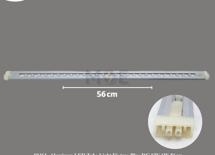 Aluminum LED Tube Light Fixture Blue DC 12V 6W 56cm | شاسي ليد رفيعة المنيوم ازرق