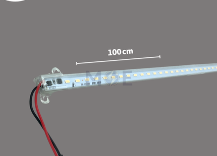 Greenlite Aluminum LED Tube Light Fixture With Transparent Cover Warmwhite AC 220V 10W 100cm | JH-L4984 | شاسي ليد رفيعة المنيوم غطا شفاف ورم وايت