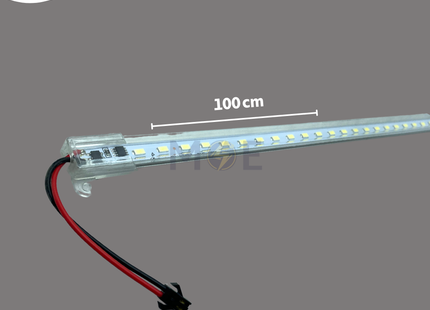 Greenlite Aluminum LED Tube Light Fixture With Transparent Cover Daylight AC 220V 10W 100cm | JH-L4984 | شاسي ليد رفيعة المنيوم غطا شفاف دايلايت