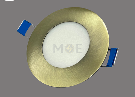CuperLight LED Downlight/ Panel Light Bronze Ceiling Flush Mounted Circular Warmwhite 3000K 400Lm 7.5cm 4W | KG800-4W | سبوت ليد مدور مخفي برونز ورم وايت