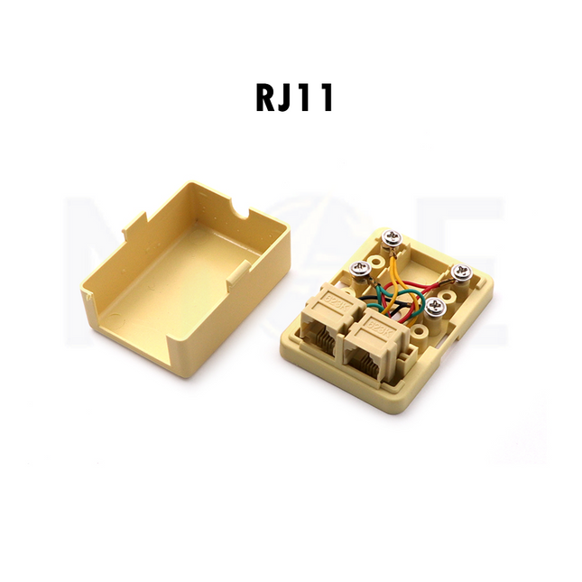 Surface Telephone Box 2 Outputs 6P4C RJ11 | SS-327