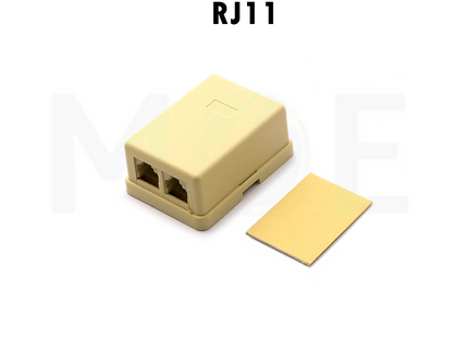 Surface Telephone Box 2 Outputs 6P4C RJ11 | SS-327