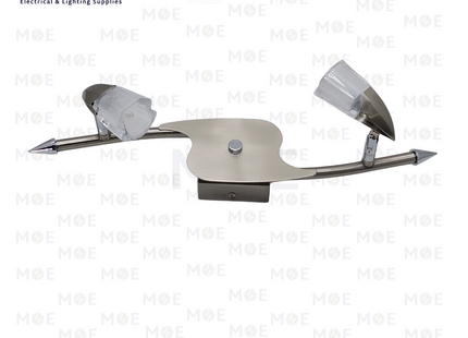 RB Mirror Light Applique Halogen Silver 2xG4 12V | 8722/2 | ابليك مغسلة مجوز فضي هالوجين لمبتين