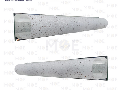 RB Mirror Light Applique White Pointed Glass 3xE14 | 33009/3 | ابليك مغسلة ساندويش مراية زجاج منقط ابيض