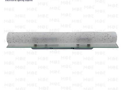 RB Mirror Light Applique White Pointed Glass 3xE14 | 33009/3 | ابليك مغسلة ساندويش مراية زجاج منقط ابيض
