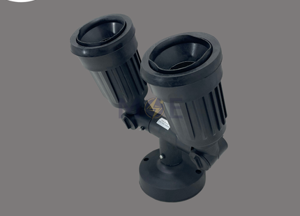 Garden Surface Wall Mounted Spotlight Black IP44 Par38 2xE27 | GL78 | سبوت بي كي حائط ظاهر مطري مجوز اسود
