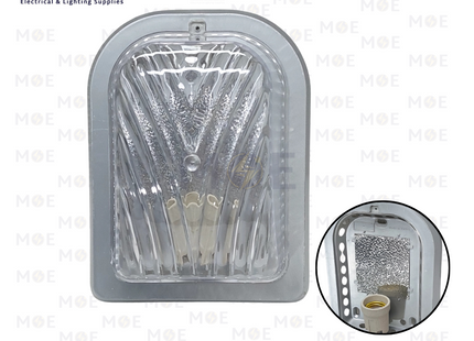 Orel Light Fixture/Applique Metallic Gray E27 20cm | 2006 MG | ابليك حائط فارغ شكل مكواية رمادي
