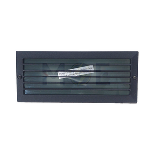 Garden/Stairs Light Recessed Rectangular Wall Lamp/Applique Matt Black 23x10cm E27 | 920 2(S)