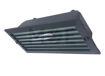 Garden/Stairs Light Recessed Rectangular Wall Lamp/Applique Matt Black 23x10cm E27 | 920 2(S)