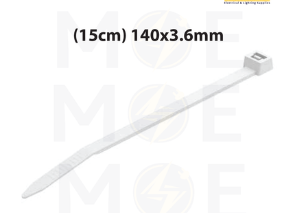 Bandex Cable Tie White ( 15cm ) 140x3.6mm | CT-140-3C | رباط بلاستيك ابيض