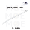 Bandex Cable Tie White ( 15cm ) 140x3.6mm | CT-140-3C