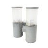 Light UP Wall Light Silver 2xE27 20cm | FL8075-2