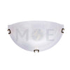 Murano Half Moon Wall Light Frosted White E27