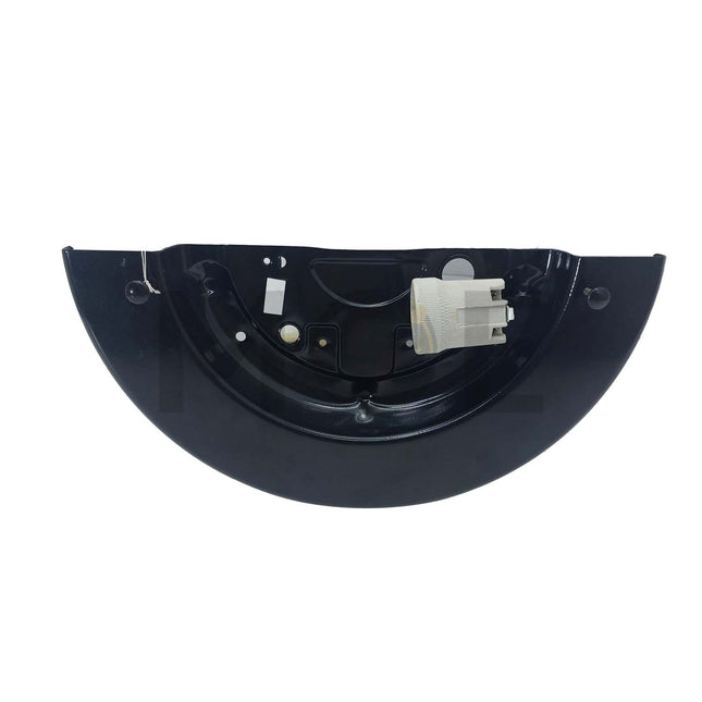 Eco Half Moon Wall Light Black E27