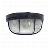 Round Bulkhead Lamp Ceiling Surface Light With Grid Small Black E27  BL12 - هيبلو سقف فارغ مدور مع شبك اسود حجم صغير (1)
