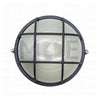 Round Bulkhead Lamp Ceiling Surface Light With Grid Small Black E27  FL8008(S) -  هيبلو سقف فارغ مدور مع شبك اسود حجم صغير 