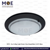 Eco Ceiling Light / Downlight without lamp Glass Round Black 2xE27 40cm