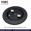 Eco Ceiling Light / Downlight without lamp Glass Round Black 2xE27 40cm