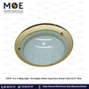 Eco Ceiling Light / Downlight without lamp Glass Round Gold 2xE27 30cm