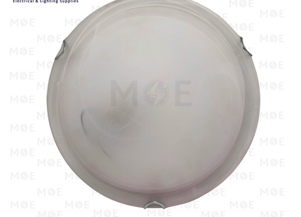 Murano Ceiling Light / Downlight Glass Round Pink 2xE27 30cm | غلوب سقف/ بلافونيه زجاج مورانو مدور زهري