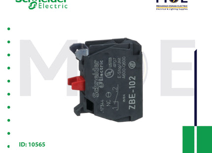 Schneider Auxiliary for Harmony XB4 Push Buttons & Selector Switches front Mounting 22mm 1NC | ZBE102 | مساعد مفتاح صناعي و كباس - اكزليير