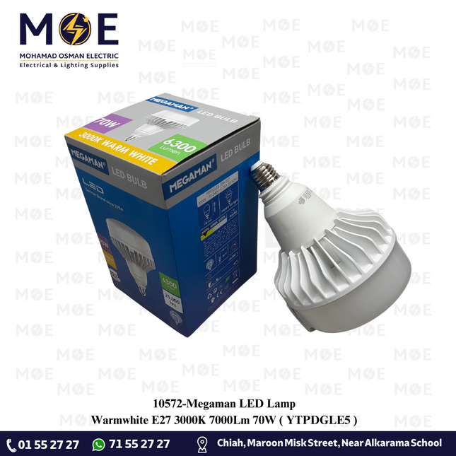 Megaman LED Lamp Warmwhite E27 3000K 7000Lm 70W | YTPDGLE5