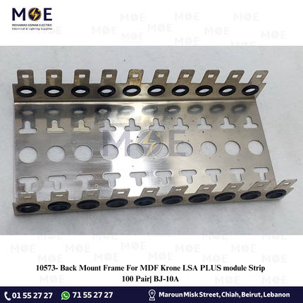 Back Mount Frame For MDF Krone LSA PLUS module Strip 100 Pair| BJ-10A