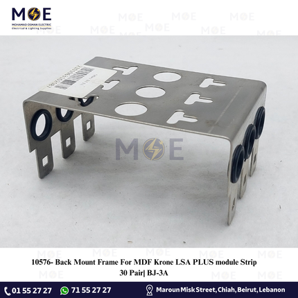 Back Mount Frame For MDF Krone LSA PLUS module Strip 30 Pair| BJ-3A