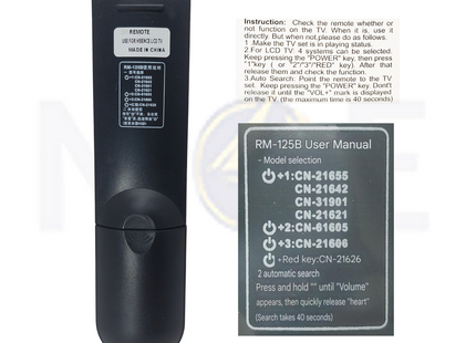 Universal TV Remote control For Hisense LCD/LED TVs | RM-125B