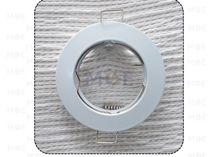 Downlight / Spotlight Frame MR16 White Recessed Fix Circular 6.4cm | سبوت فارغ مدور مخفي ابيض ثابت