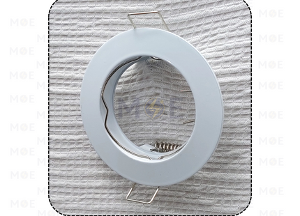 Downlight / Spotlight Frame MR16 White Recessed Fix Circular 6.4cm | سبوت فارغ مدور مخفي ابيض ثابت